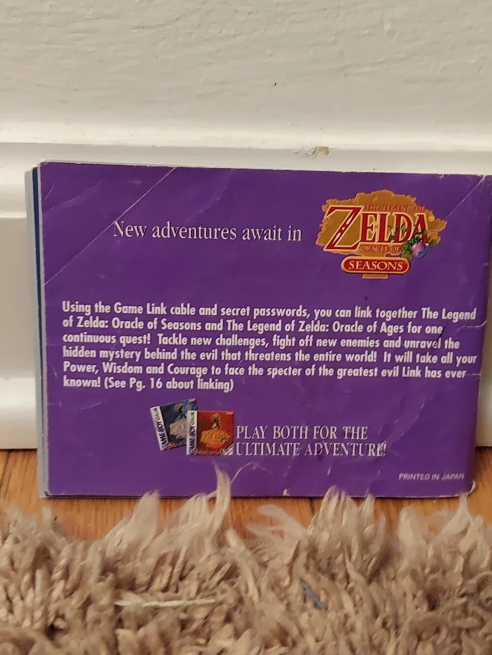 The Legend of Zelda: Oracle of Ages Nintendo Game Boy Color with manual GBC
